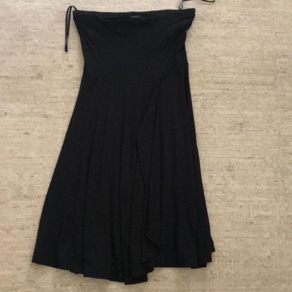 strapless knit dress